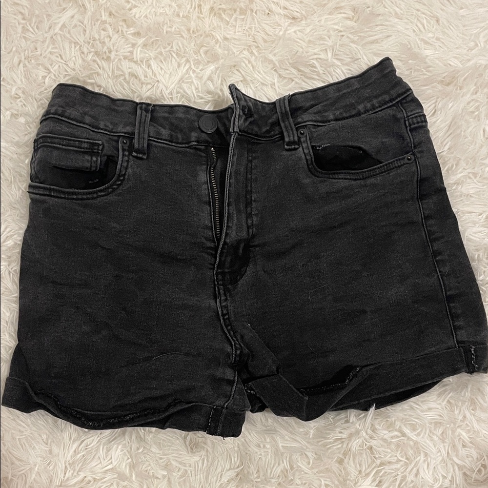 Refuge Black Jean Shorts